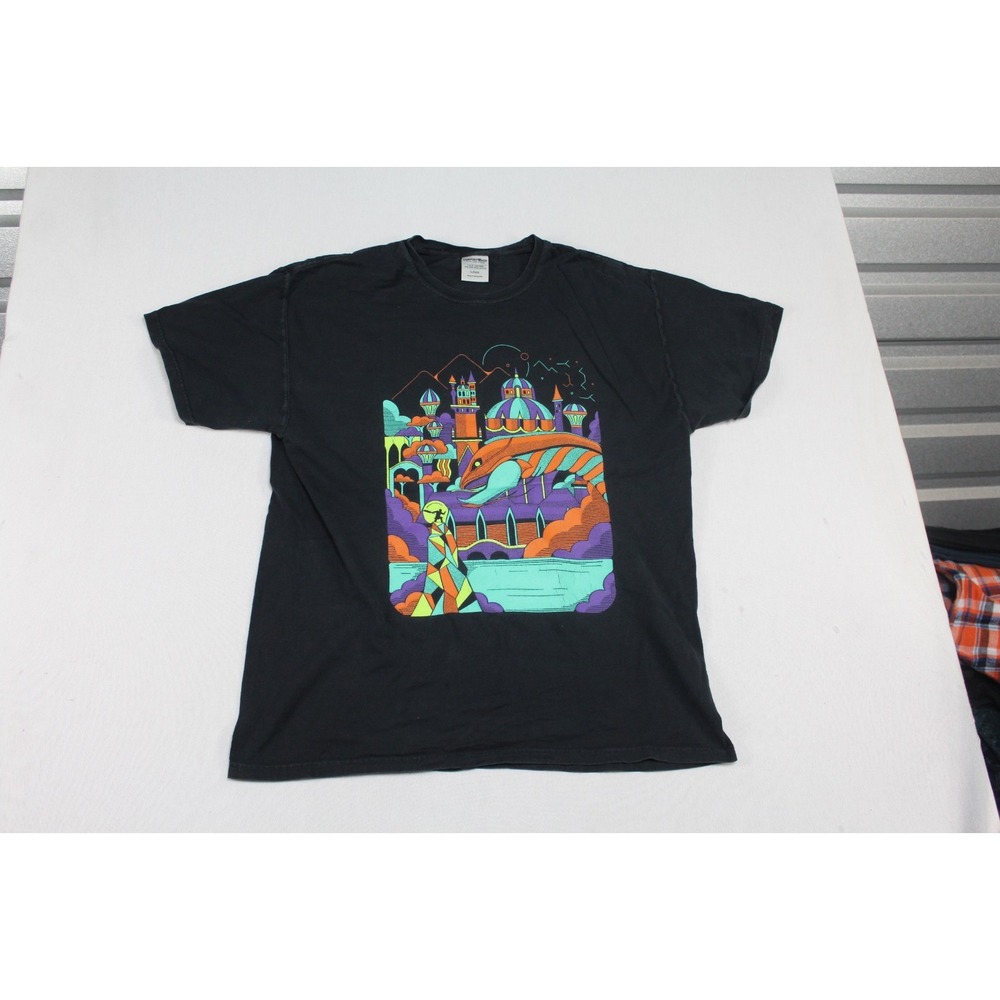 Comfort Wash Men Black Shirt Jon Bellion Glory Sound Prep Tour Merch 2018 Large